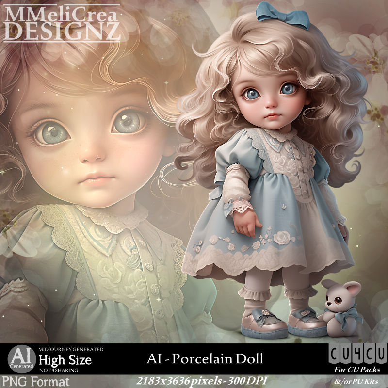 AI - CU4CU - Porcelain Doll (CU4CU/PNG)